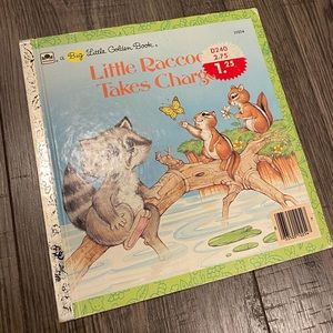 Little Golden Book Vintage “Little Raccoon Takes Charge”